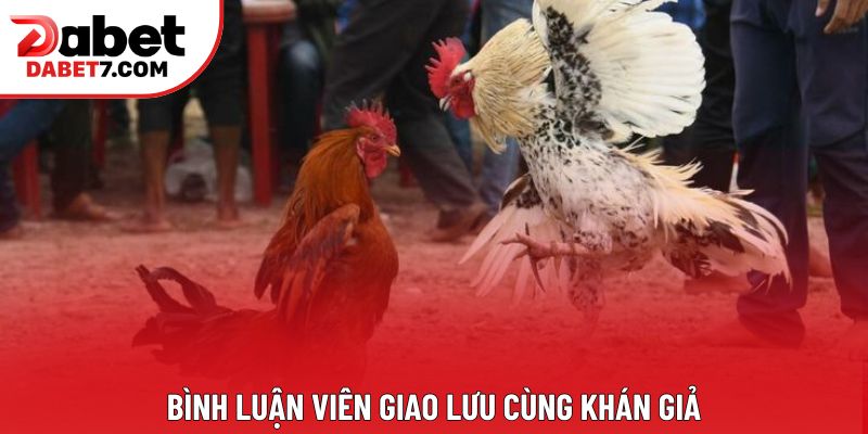 Bình luận viên giao lưu cùng khán giả