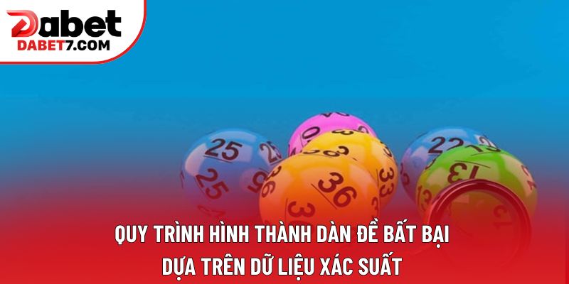 Quy trình hình thành dàn đề bất bại dựa trên dữ liệu xác suất 